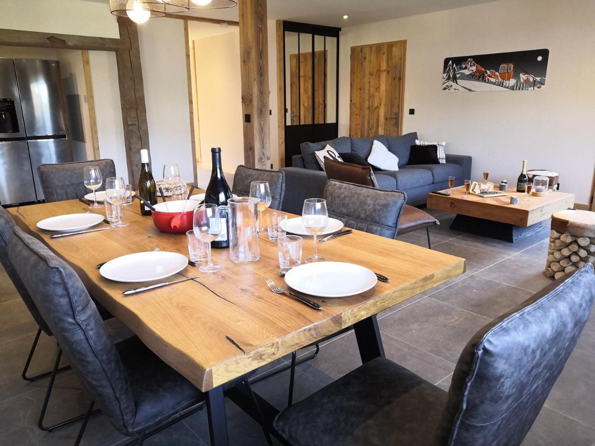 Chez Lucienne, Jacuzzi Et Sauna Samoëns Dış mekan fotoğraf